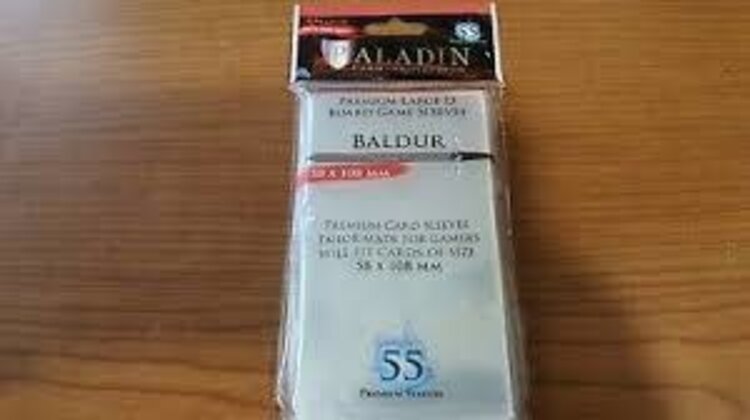 Board&Dice Paladin-Baldur «Large D» 58mm X 108mm / 55 Sleeves