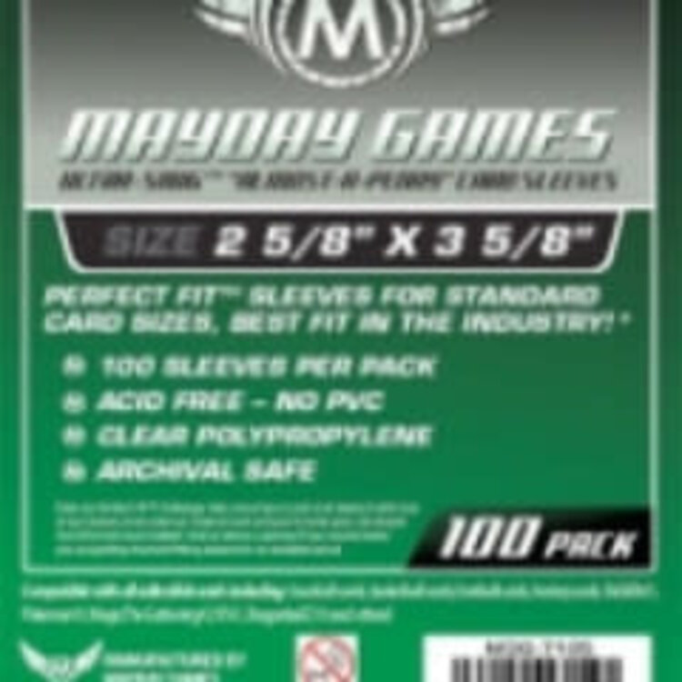 Mayday Games Sleeves - MDG-7105 «Presqu'une Cenne» 66.5mm X 92mm / 100