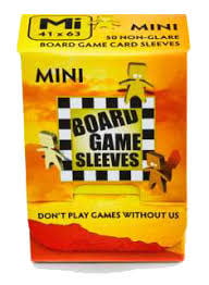 BGS-10425 « Mini» 41mm X 63mm Non-Glare / 50 Board Game Sleeves