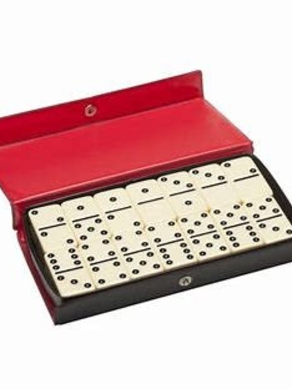 Wood Expressions Dominoes: Double 6 Black Dots Club Sized (EN)