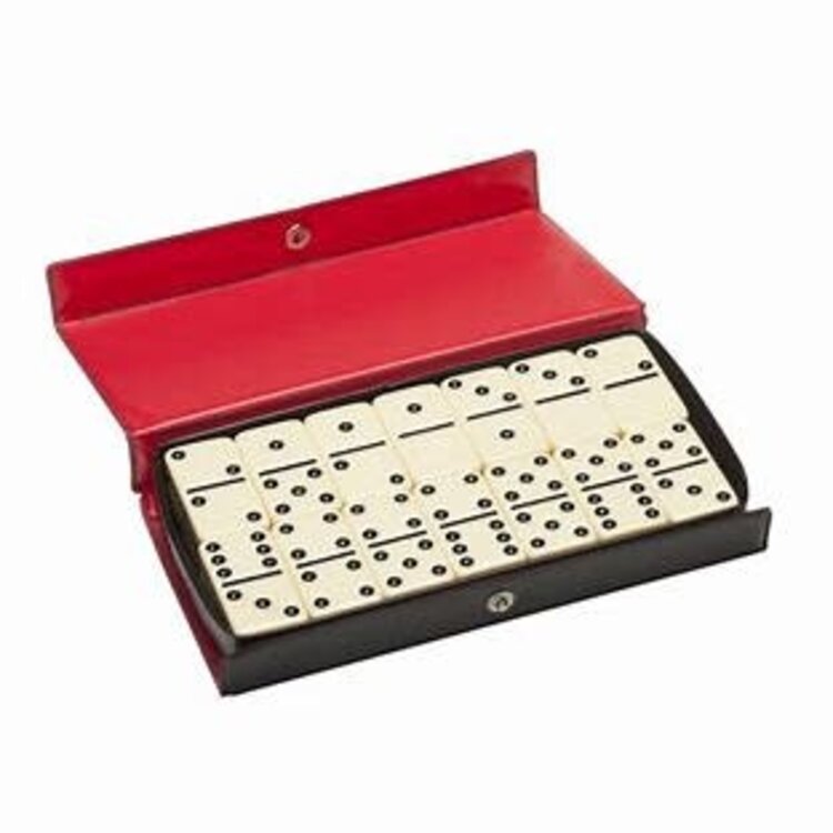 Wood Expressions Dominoes: Double 6 Black Dots Club Sized (EN)