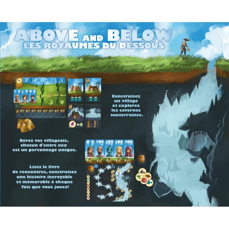 Lucky Duck Games Les Royaumes du Dessous (Above And Below) (FR)