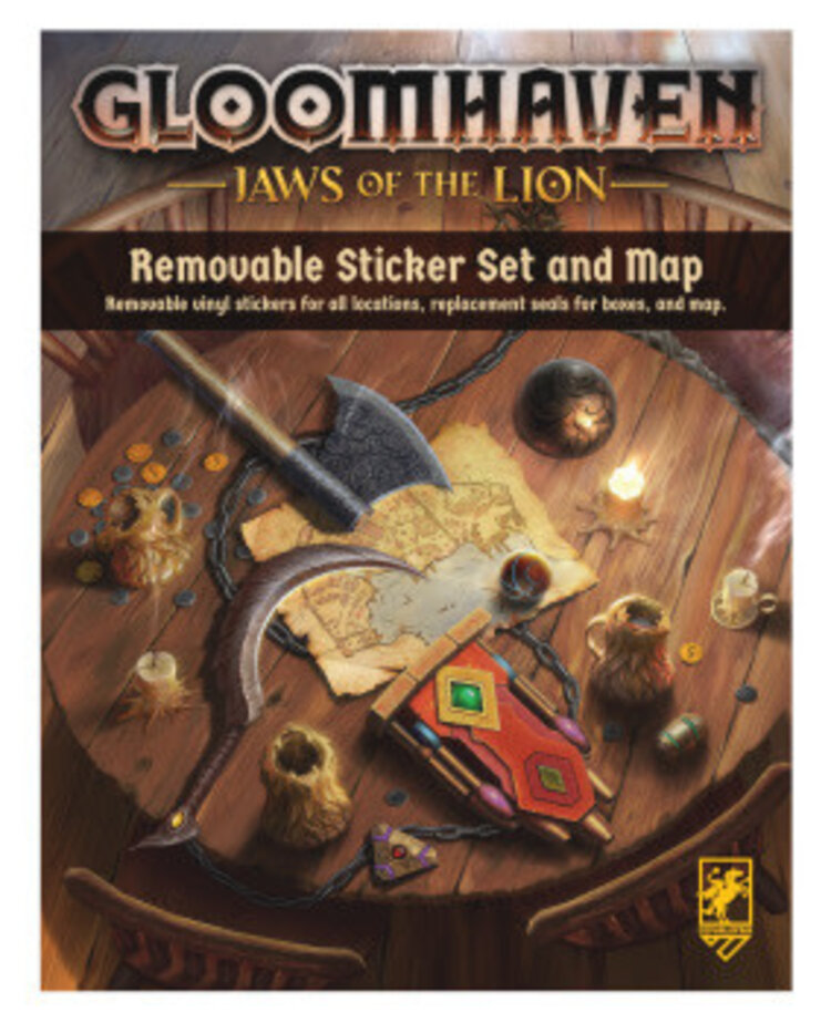 Cephalofair Games Gloomhaven: Jaws Of The Lion: Removable Sticker Set And Map (EN)