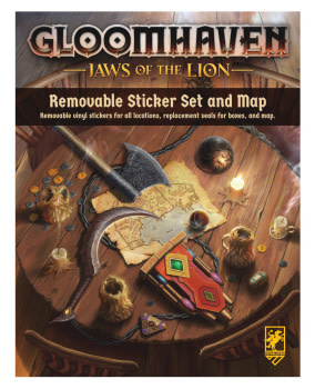 Gloomhaven: Jaws Of The Lion: Removable Sticker Set And Map (EN)