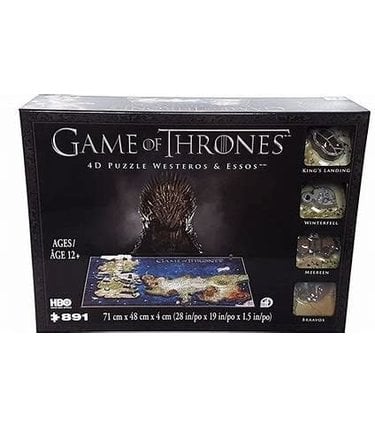 4D Brands International Casse-tête: 4D Puzzle: Game Of Thrones: Westeros An Essos (891 Pieces)