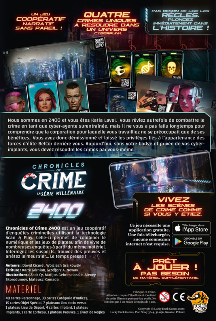 Lucky Duck Games Chronicles Of Crime : 2400 (FR)