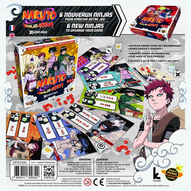 Don't Panic Games Naruto Ninja Arena: Ext. Genin Pack (FR)