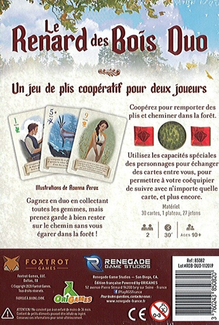 Origames Le Renard Des Bois: Duo (FR)