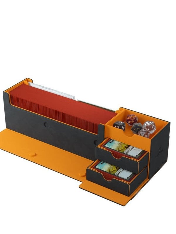 Gamegenic Deck Box: Cards Lair 400+ Exclusive Black And Orange