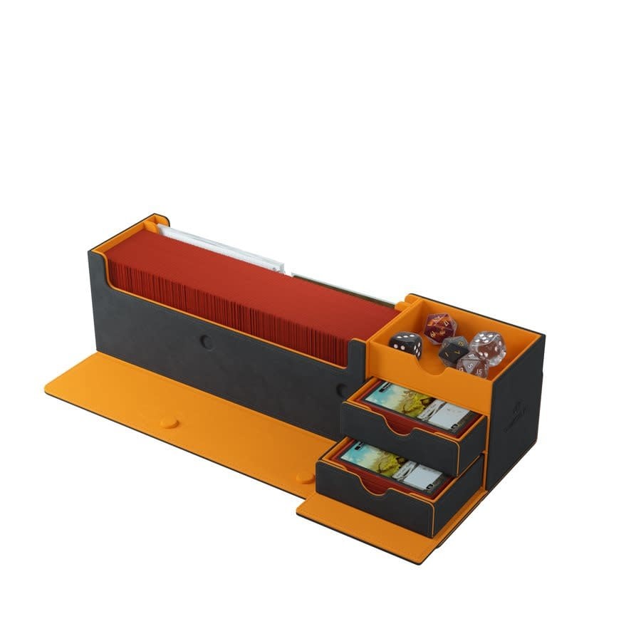 Deck Box: Cards Lair 400+ Exclusive Black And Orange