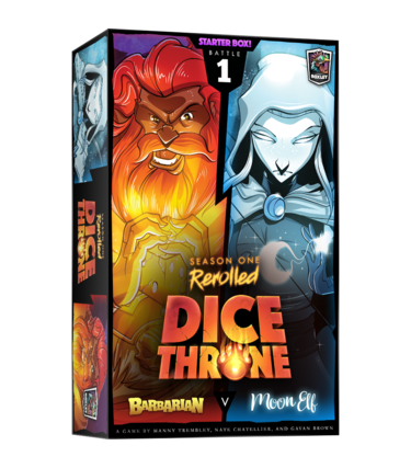 Lucky Duck Games Dice Throne: Saison 1: Boite 1: Barbare Contre Elfe Lunaire (FR)