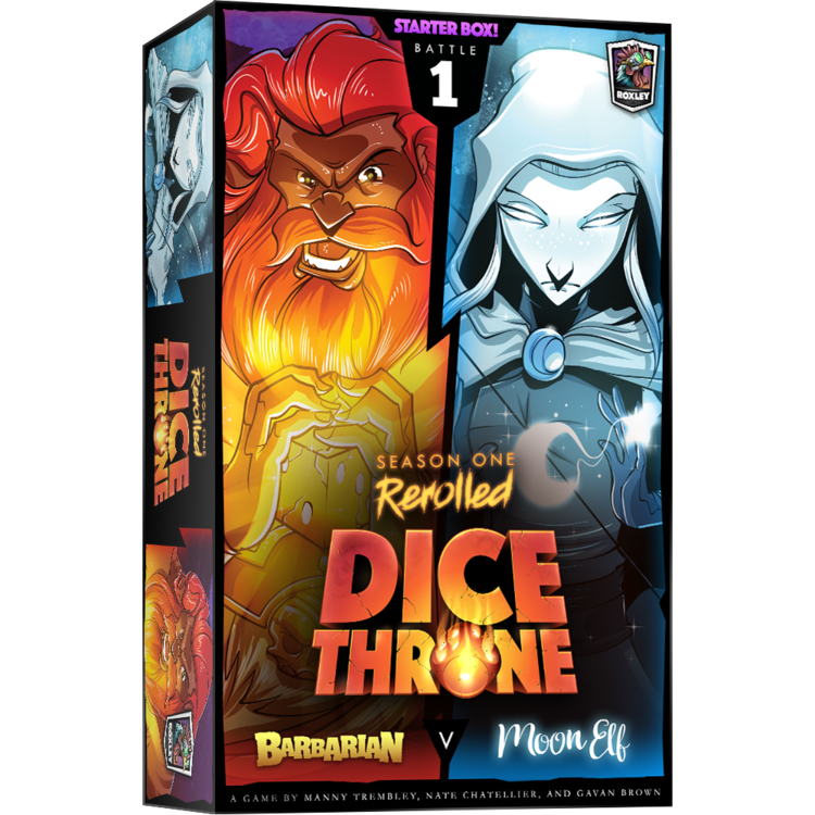 Lucky Duck Games Dice Throne: Saison 1: Boite 1: Barbare Contre Elfe Lunaire (FR)