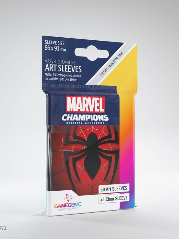 Gamegenic GGS10093ML «Marvel Champions» 66mm X 91mm Spider-Man / 50 Sleeves Gamegenic