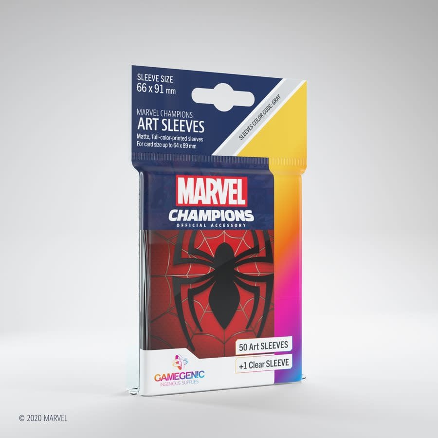 GGS10093ML «Marvel Champions» 66mm X 91mm Spider-Man / 50 Sleeves Gamegenic