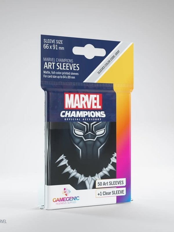 Gamegenic GGS10094ML «Marvel Champions» 66mm X 91mm Black Panther / 50 Sleeves Gamegenic