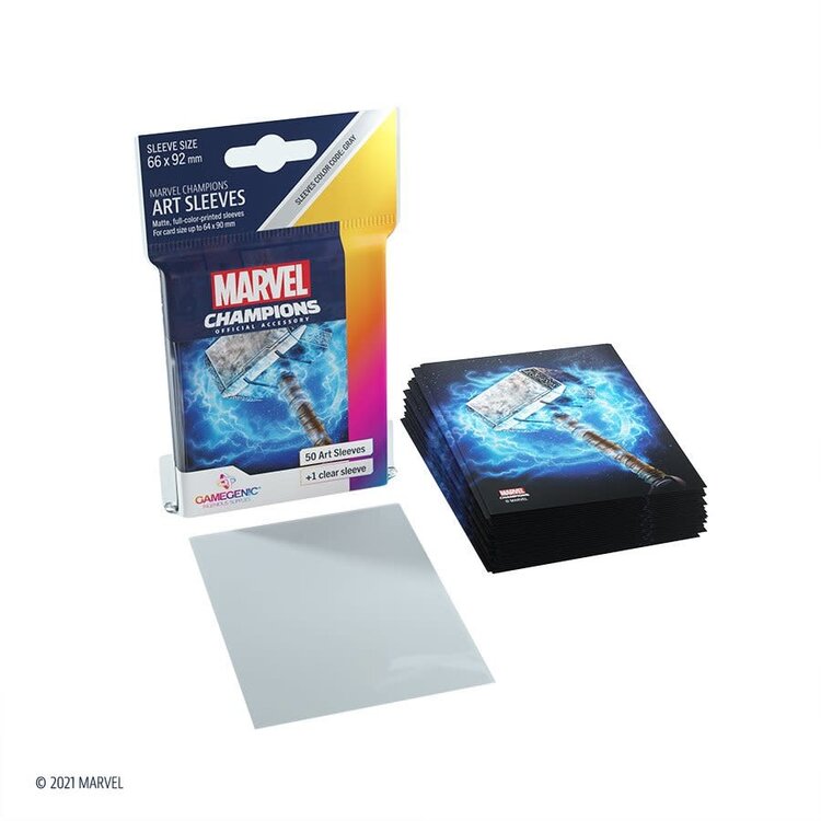 Gamegenic GGS15012ML «Marvel Champions» 66mm X 92mm Thor / 50 Sleeves Gamegenic