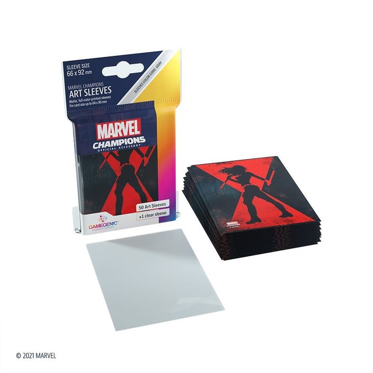 Gamegenic GGS15010ML «Marvel Champions» 66mm X 92mm Black Widow / 50 Sleeves Gamegenic