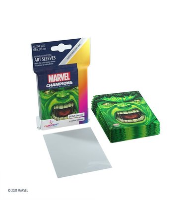 Gamegenic GGS15004ML «Marvel Champions» 66mm X 92mm Hulk / 50 Sleeves Gamegenic