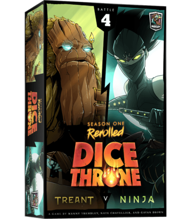 Lucky Duck Games Dice Throne: Saison 1: Boite 4: Treant Contre Ninja (FR)