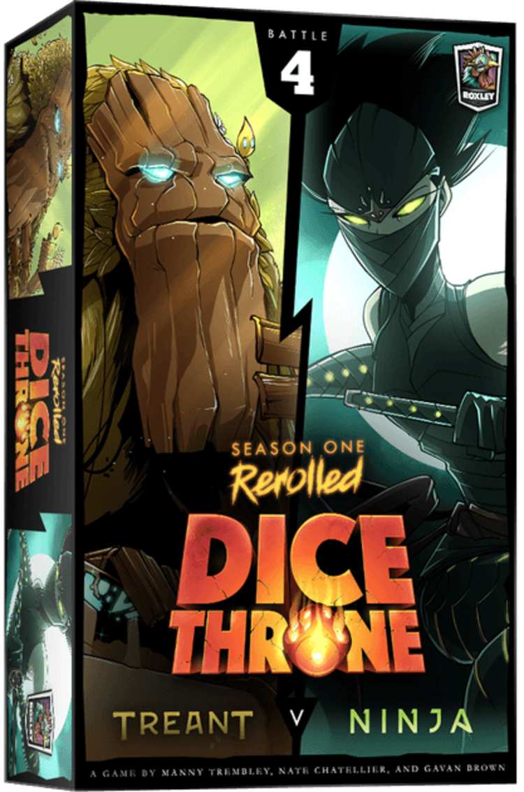 Lucky Duck Games Dice Throne: Saison 1: Boite 4: Treant Contre Ninja (FR)