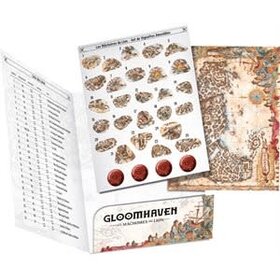 Cephalofair Games Gloomhaven: Les Mâchoires Du Lion: Removable Sticker Set & Map (FR)