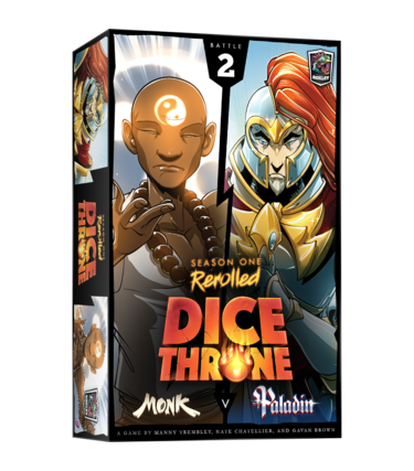 Lucky Duck Games Dice Throne: Saison 1: Boite 2: Moine Contre Paladin (FR)