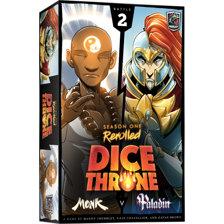 Lucky Duck Games Dice Throne: Saison 1: Boite 2: Moine Contre Paladin (FR)