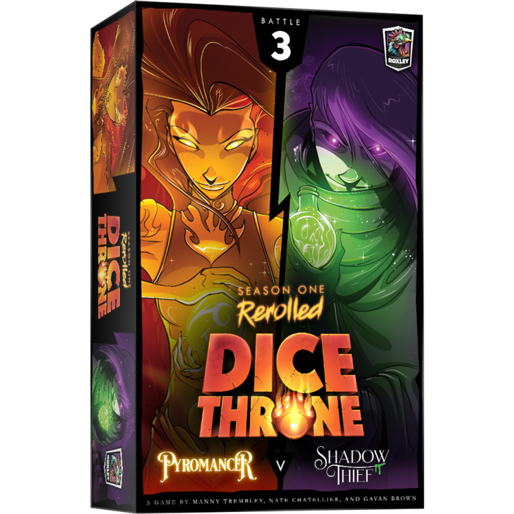 Lucky Duck Games Dice Throne: Saison 1: Boite 3: Pyromancien Contre Voleur De L'Ombre (FR)