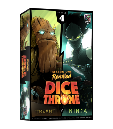 Lucky Duck Games Dice Throne: Saison 1: Boite 4: Treant Contre Ninja (FR)