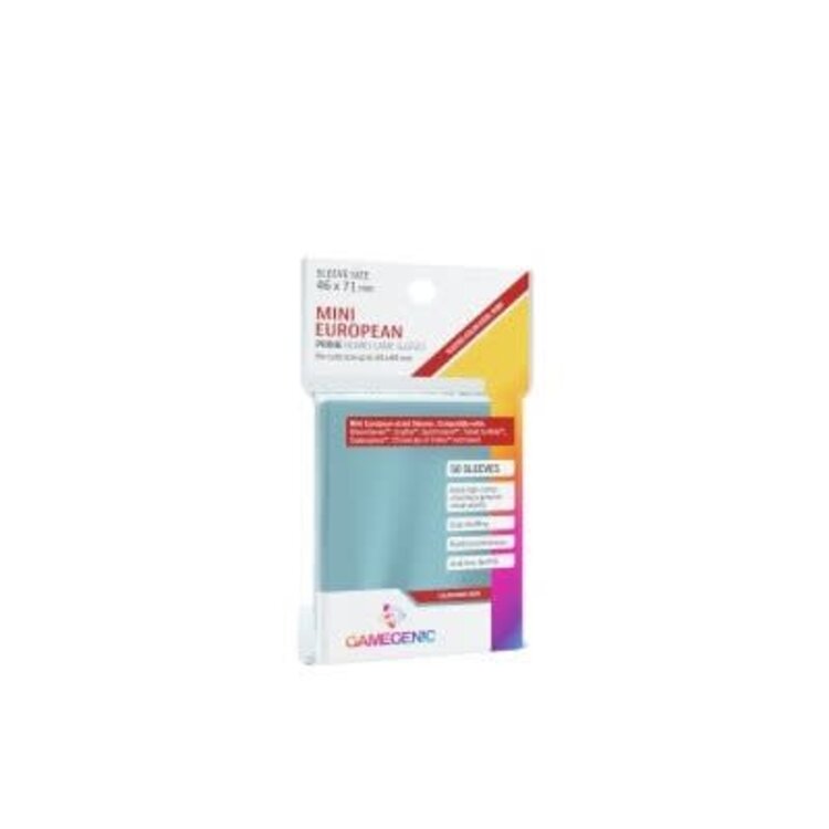 Gamegenic GGS10050ML «Mini European-Sized» 46mm X 71mm Prime / 50 Sleeves Gamegenic