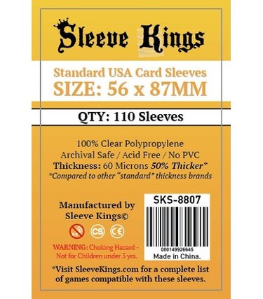 Sleeve Kings SKS-8807 «Standard Usa» 56mm X 87mm /110 Kings - Sleeve