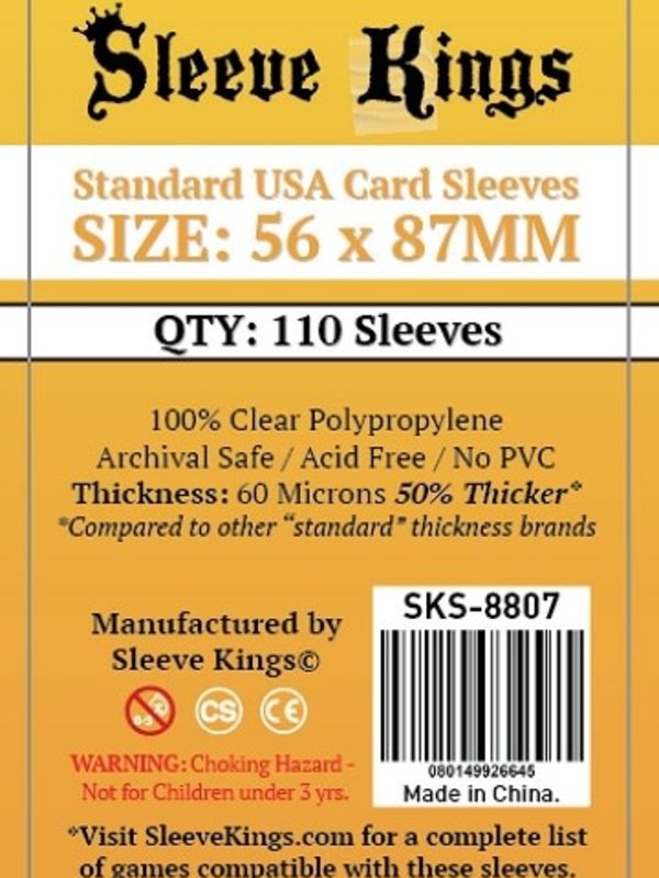 Sleeve Kings SKS-8807 «Standard Usa» 56mm X 87mm /110 Kings - Sleeve