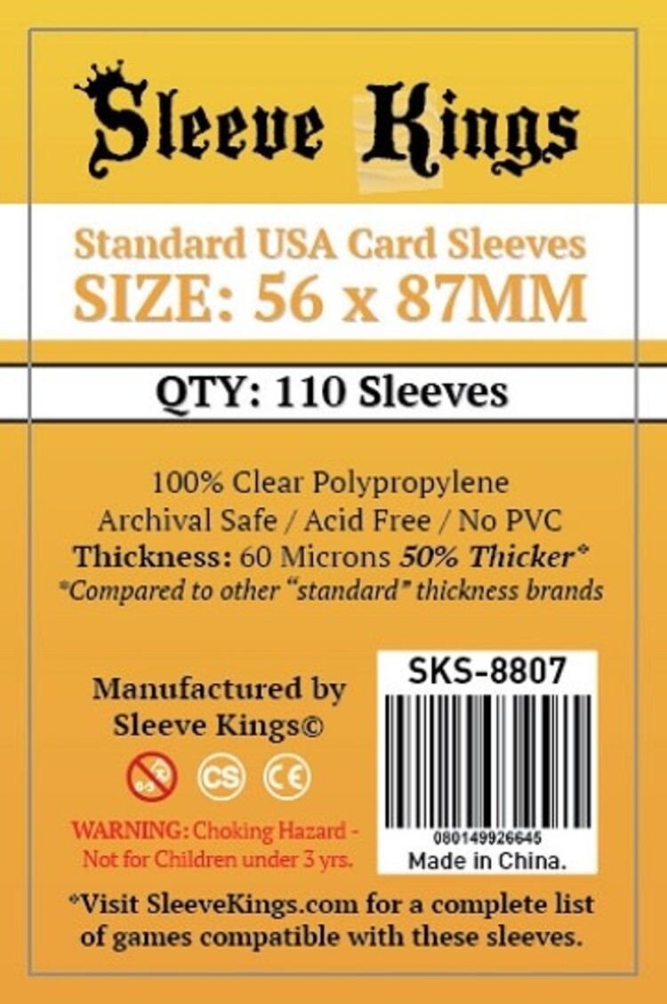 Sleeve Kings SKS-8807 «Standard Usa» 56mm X 87mm /110 Kings - Sleeve
