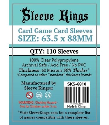 Sleeve Kings SKS-8810 «Standard» 63.5mm X 88mm /110 Kings - Sleeve