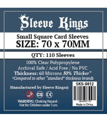 Sleeve Kings SKS-8812 «Small Square» 70mm X 70mm /110 Kings - Sleeve