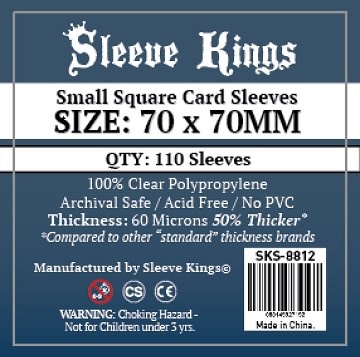 SKS-8812 «Small Square» 70mm X 70mm /110 Kings - Sleeve