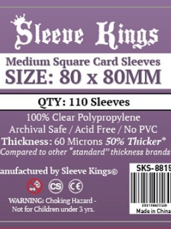 Sleeve Kings SKS-8815 «Medium Square» 80mm X 80mm /110 Kings - Sleeve