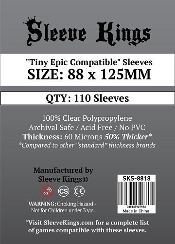 SKS-8818 Tiny Epic Compatible 88mm x 125mm /110 King s - Sleeve