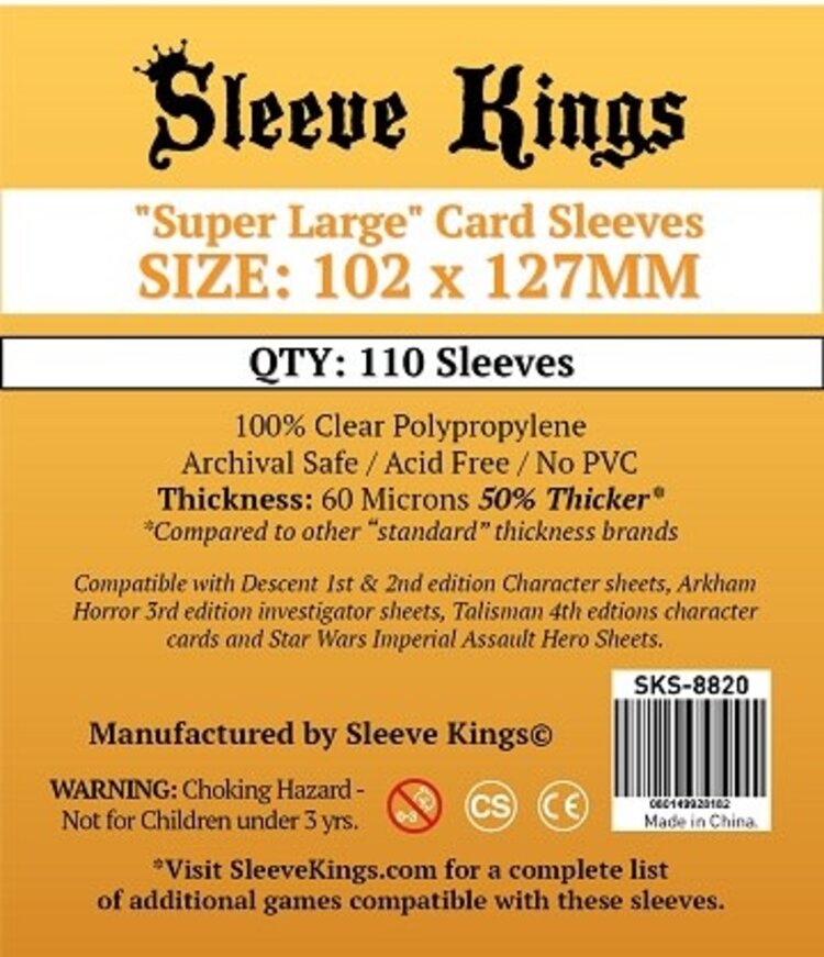Sleeve Kings SKS-8820 «Super Large» 102mm X 127mm /110 Kings - Sleeve