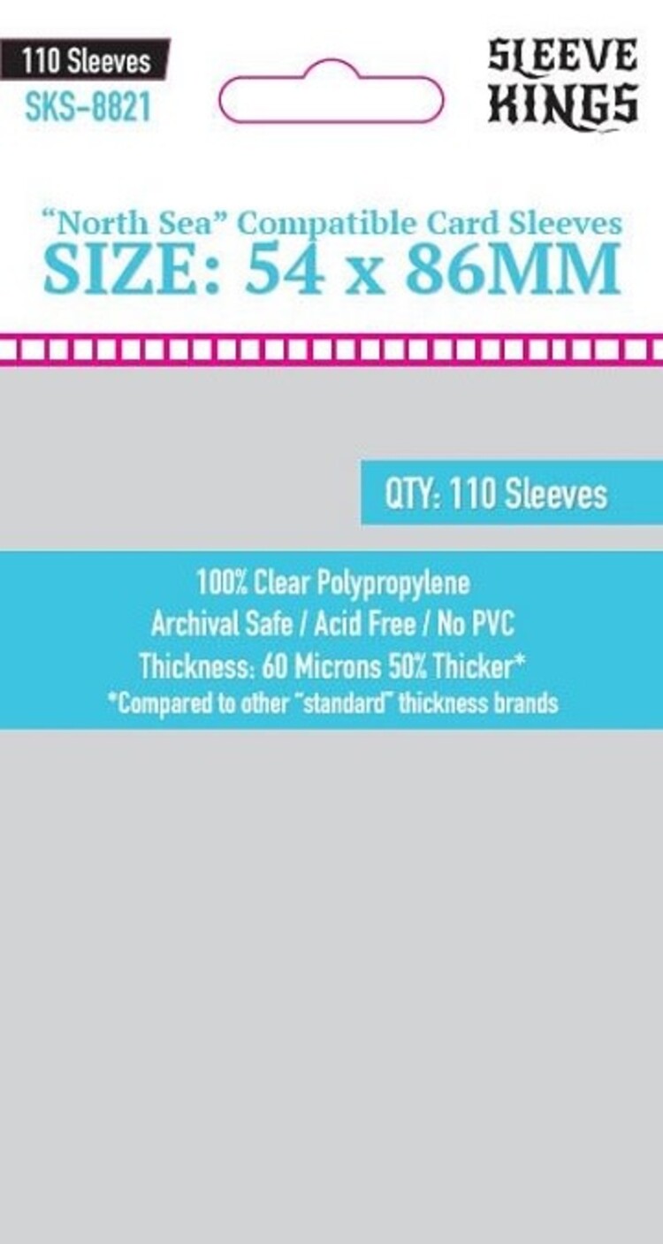 Sleeve Kings SKS-8821 «North Sea Compatible» 54mm X 86mm / 110 Kings - Sleeve