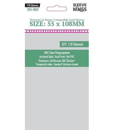 Sleeve Kings SKS-8822 «Betrayal At House» 58mm X 108mm / 110 Kings - Sleeve