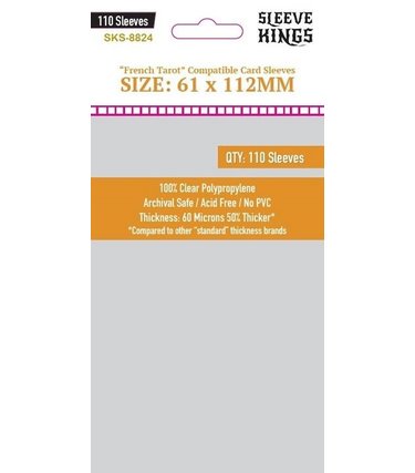 Sleeve Kings SKS-8824 «French Tarot» 61mm X 112mm / 110 Kings - Sleeve