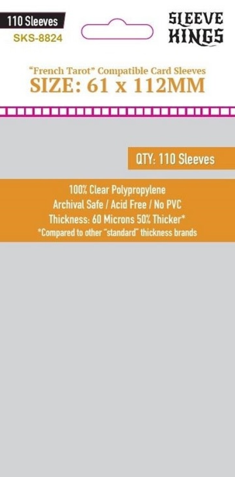 Sleeve Kings SKS-8824 «French Tarot» 61mm X 112mm / 110 Kings - Sleeve