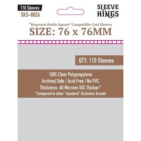 Sleeve Kings SKS-8826 «Hogwarts Battle Square» 76mm X 76mm / 110 Kings - Sleeve
