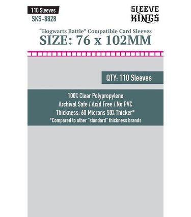 Sleeve Kings SKS-8828 «Hogwarts Battle Large» 76mm X 102mm / 110 Kings - Sleeve