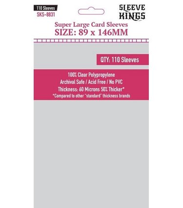 Sleeve Kings SKS-8831 «Super Large» 89mm X 146mm / 110 Kings - Sleeve
