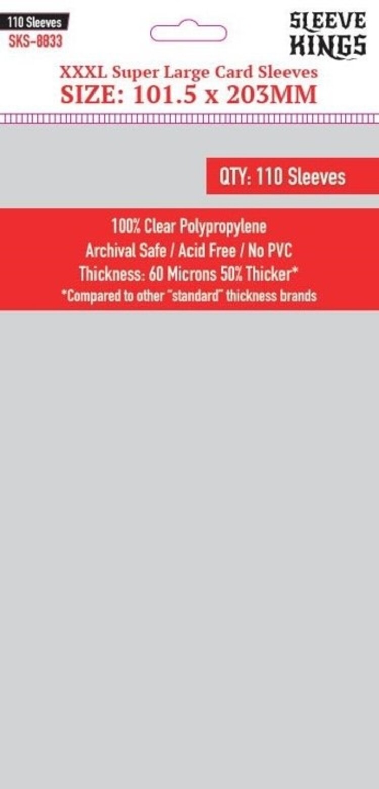 Sleeve Kings SKS-8833 «XXXL Super Large» 101.5mm X 203mm / 110 Kings - Sleeve