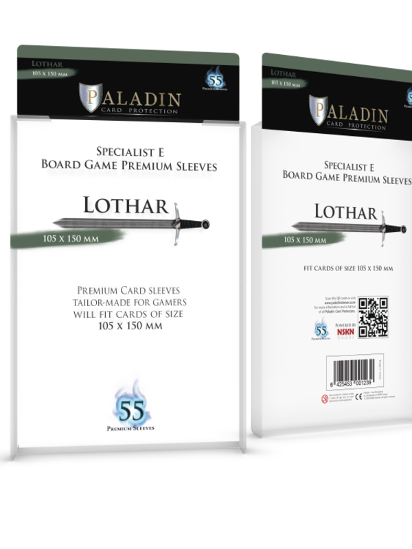Board&Dice Paladin-Lothar «Specialist E» 105mm X 150mm / 55 Sleeves