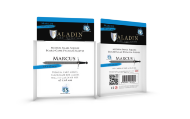 Board&Dice Paladin-Marcus «Medium/Small Square» 65mm X 65mm / 55 Sleeves