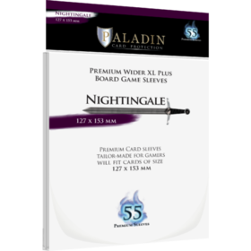 Board&Dice Paladin-Nightingale «Wider XL Plus» 127mm X 153mm / 55 Sleeves